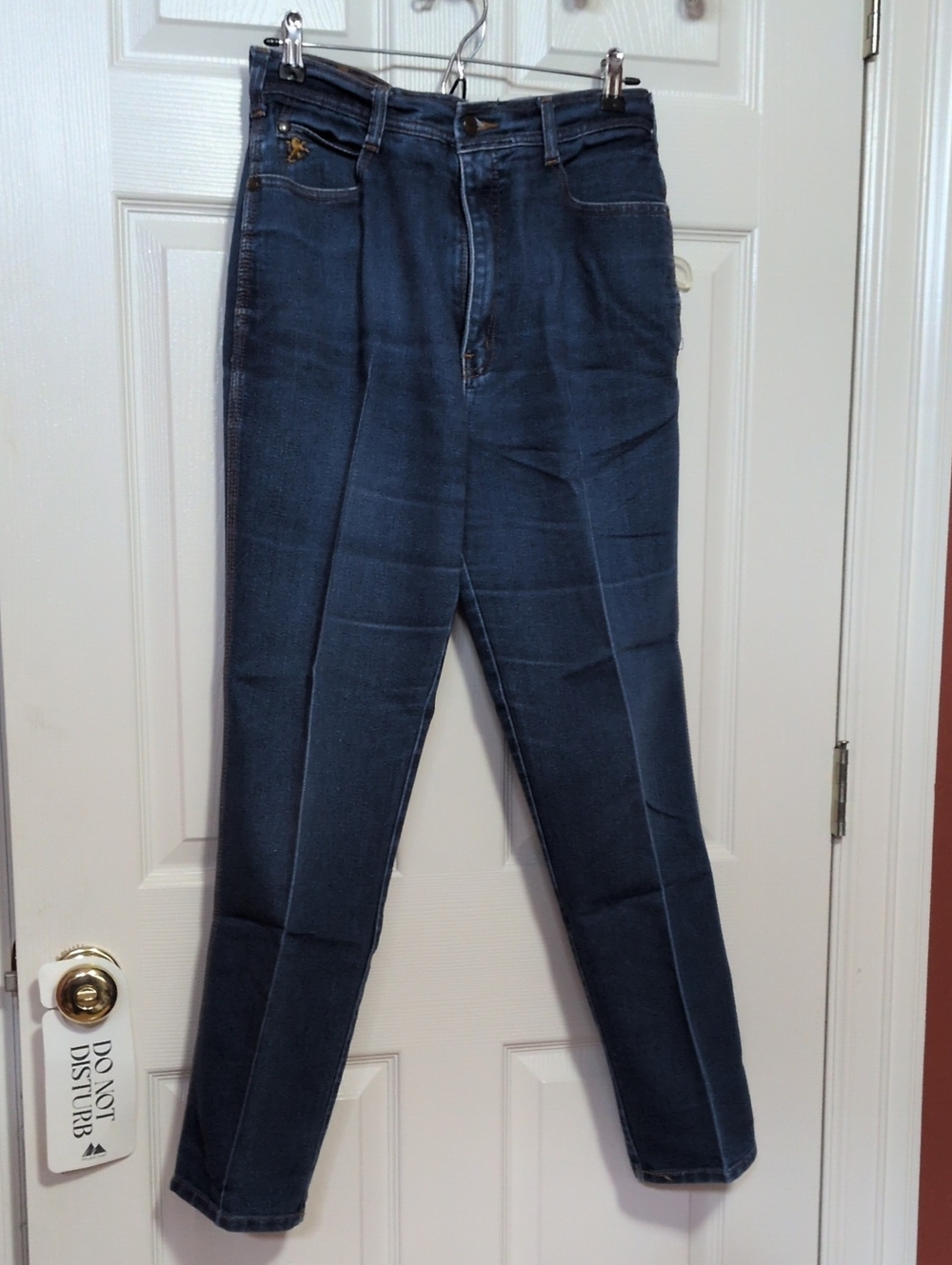 Braxton Classic High-Waist Women's Jeans - Dark Blue, Size 14